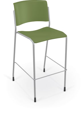 MooreCo Akt 4-Leg Student Stool, Moss (56580-GL-MOSS)