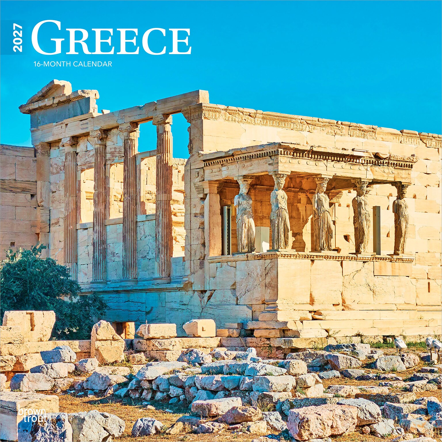 2027 BrownTrout Greece 12 x 12 Monthly Wall Calendar (9798330711642)
