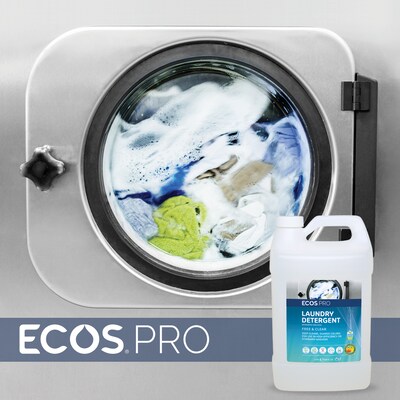 ECOS PRO Free & Clear HE Liquid Laundry Detergent, 128 Loads, 128 oz., 4/Carton (PL9764/04)