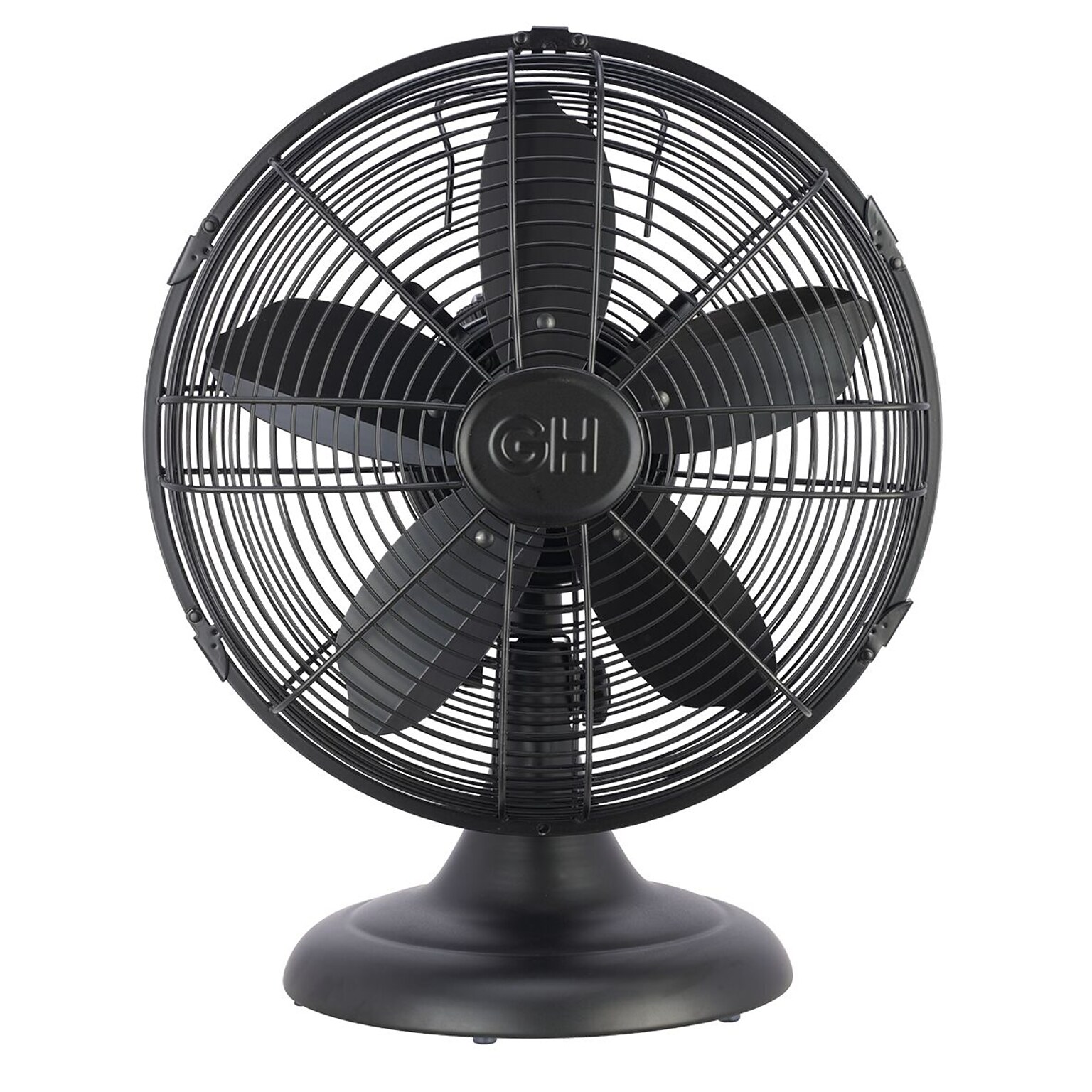 Good Housekeeping Oscillating Desk Fan, 3-Speed, Matte Black (92603)