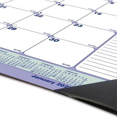 2027 Blueline Classic 21.25" x 16" Monthly Desk Pad Calendar, Blue/White (C181731-27)