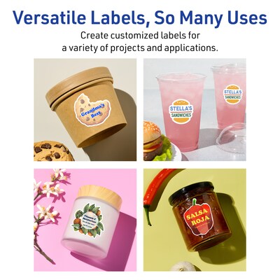 Avery Waterproof Rectangle Laser Multipurpose Labels, 8.5" x 11", White, 100/Box (19479399391)