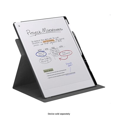 SaharaCase Venture Series Bi-Fold Folio Case for reMarkable Paper Pro, Black (TB00429)