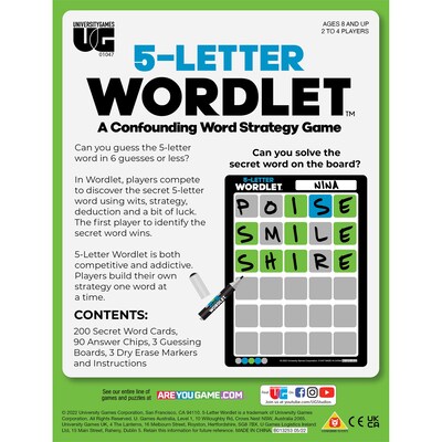 University Games 5-Letter Wordlet™ Word Puzzle Game