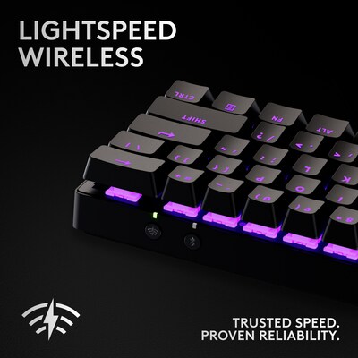 Logitech G PRO X 60 Wireless Gaming Mechanical Keyboard, Black (920-011902)