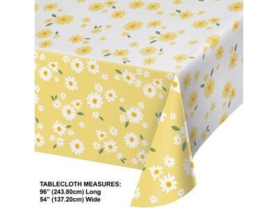 Creative Converting Sweet Daisy Tableware Kit, Yellow/White (DTC9128E2A)
