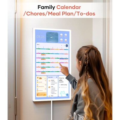 Cozyla Digital Family 24" Calendar+ Gen2, White  (CD-8R543F2)