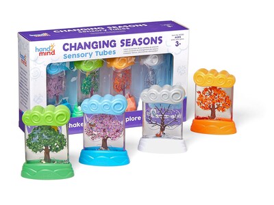 hand2mind Changing Seasons Sensory Tubes, Assorted Colors, 4/Set (95385)