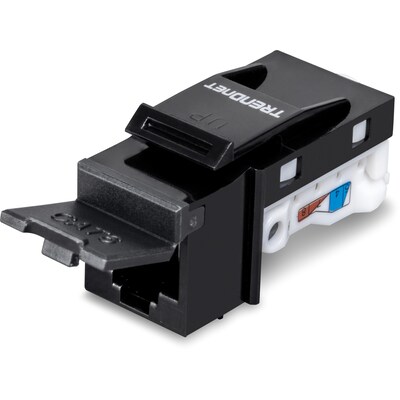 TRENDnet Cat6 Keystone Jack, Black, 25/Pack (TC-K25C6BK)