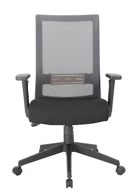 Boss Office Products Ergonomic Mesh Swivel Task Chair, Black/Grey (B6566GY-BK)