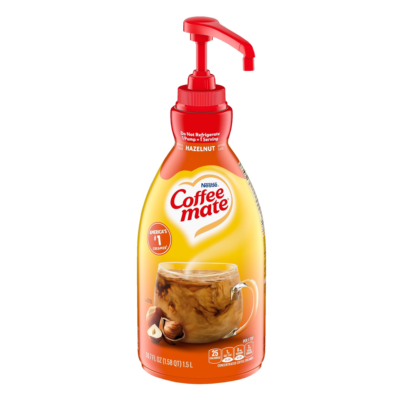 Coffee mate Hazelnut Liquid Creamer, 50.7 oz. (NES47862)