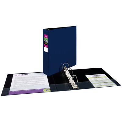 Avery 2" 3-Ring Non-View Binders, Slant Ring, Blue (27551)