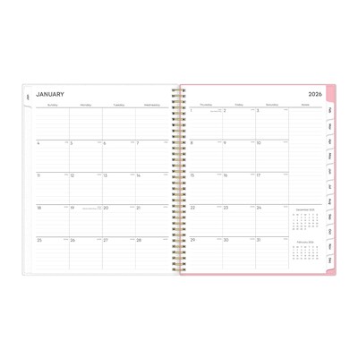 2026 Blue Sky Mimi Pink Frosted 8.5" x 11" Weekly & Monthly Personal Planner (137264-26)