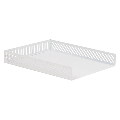 Mind Reader Metal Accessory Tray, White (TRAYSL-WHT)