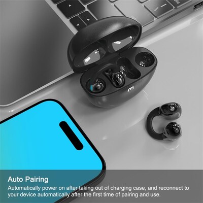 MyBat Pro Open-Ear Wireless Earbuds, Gray (BTE008001)