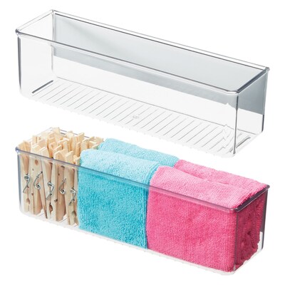 iDesign Magnetic Organizer Bins for Laundry Room - Holds Stain Removers, Dryer Sheets, and Detergent Pods
