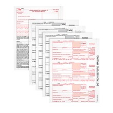 TOPS 2022 1099-NEC Tax Form, 4-Part, 50/Pack (6103NECQ)