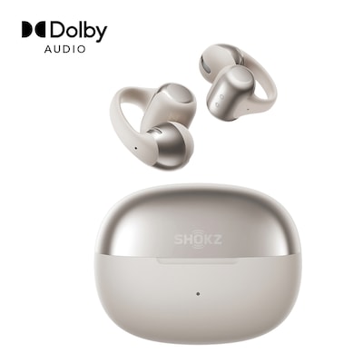Shokz OpenDots ONE TWS Wireless Open-Ear Clip-on Earbuds & Charging Case, Bluetooth, Gray (E310-ST-GY-US)