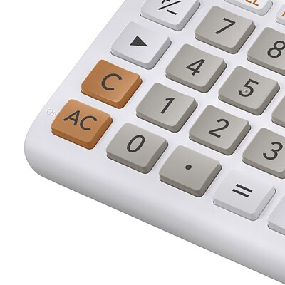 CASIO MH-10M 10-Digit Battery & Solar Portable Desktop Calculator, White, 10/Pack (MH-10M)