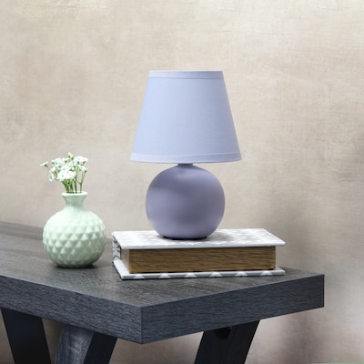 Simple Designs 8.66" LED Table Lamp, Purple (LT2008-PRP-LB)