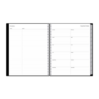 2027 Blue Sky Enterprise 8.5" x 11" Calendar Year Weekly & Monthly Planner, Plastic Cover (111288-27)