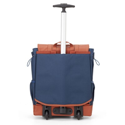 Francine Collections 15" Laptop Rolling Wheels Up Backpack, Navy (BKBUDGRL_SM-NVY)
