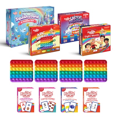 The Fidget Game Pre-K Classroom Bundle, Assorted Colors, 8 Games/Set (FDGTFGPKCBN)