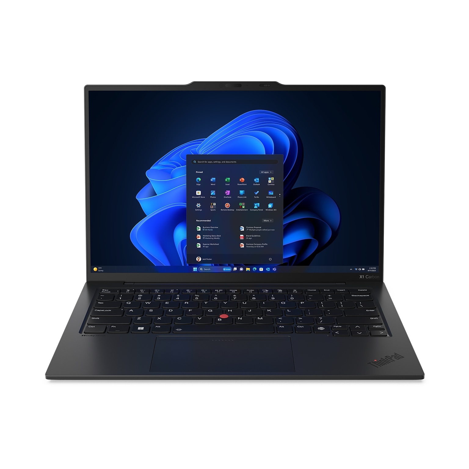 Lenovo ThinkPad X1 Caron Gen 12 14 Laptop, Intel Core Ultra 5 125U, 16GB DDR5 RAM,  512GB PCIe SSD, Windows 11 Pro (21KDSN1V00)
