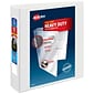 Avery Nonstick Heavy Duty 2" 3-Ring View Binders, Slant Ring, White (5504)