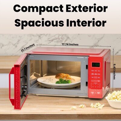 Farberware 0.7 cu. ft. Countertop Microwave, Red (FMO07WEIRD)