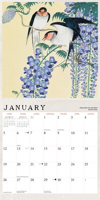 2025 Willow Creek Japanese Woodblocks 12" x 12" Monthly Wall Calendar (43578)