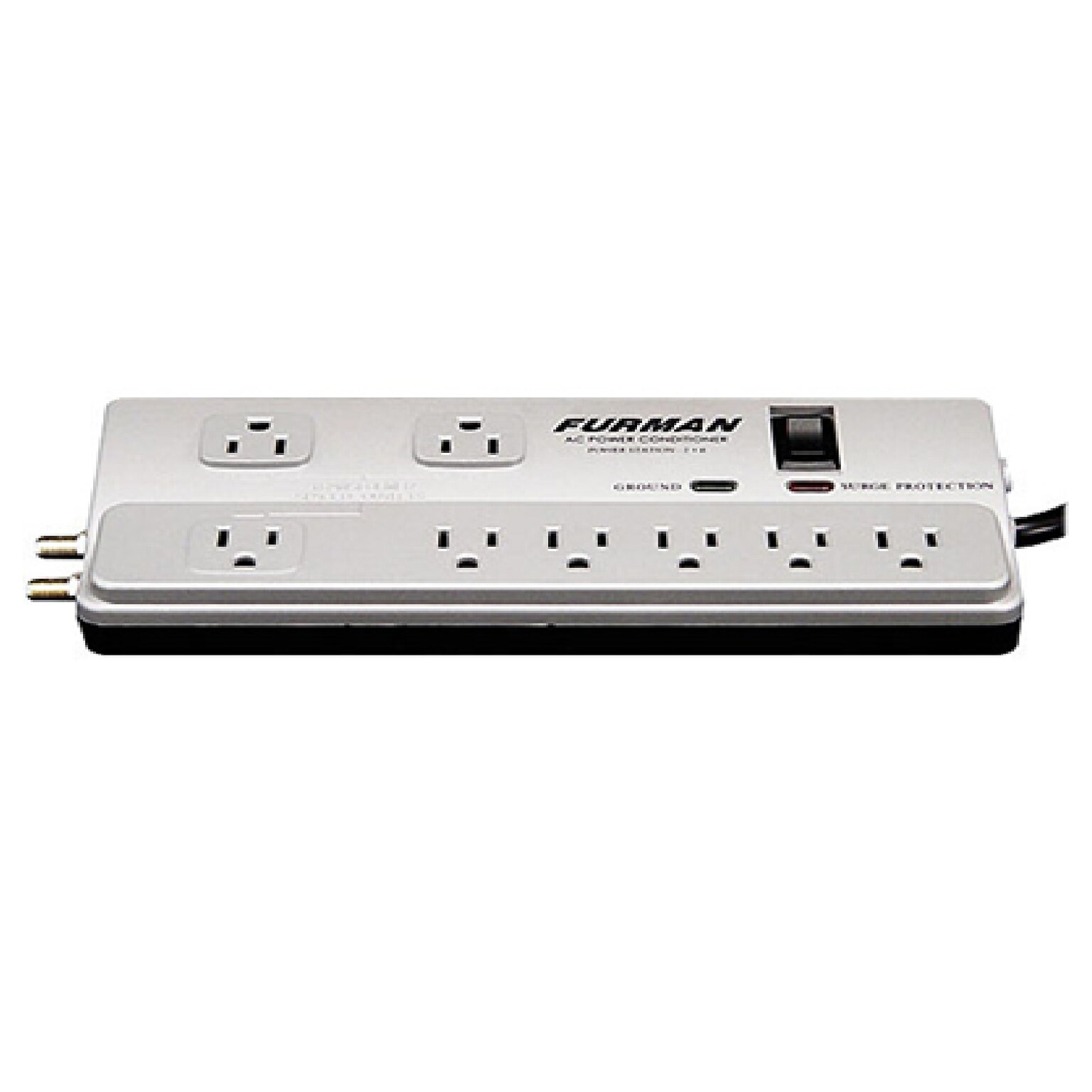 Furman 8-Outlet Surge Protector, 6, 1800 Joules, White (PST-2+6)