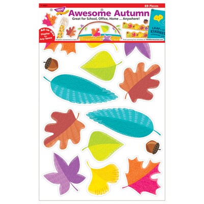 Trend Enterprises Awesome Autumn Learning Set, 69 Pieces/Set (T-19021)