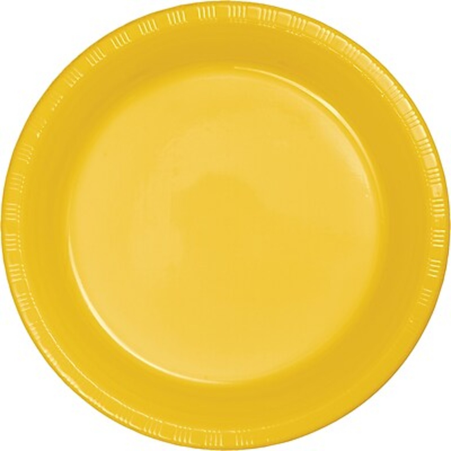 Touch of Color 7 Plastic Plates, School Bus Yellow, 240 Plates/Carton (28102111)