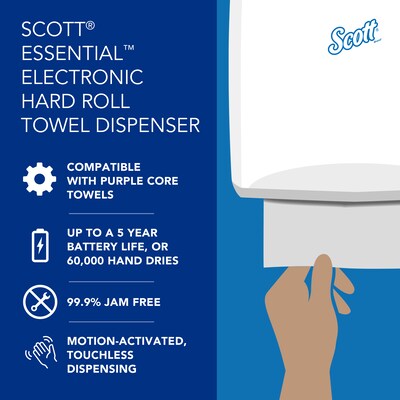 Scott Essential Hardwound Paper Towel Dispenser, Black (48860)