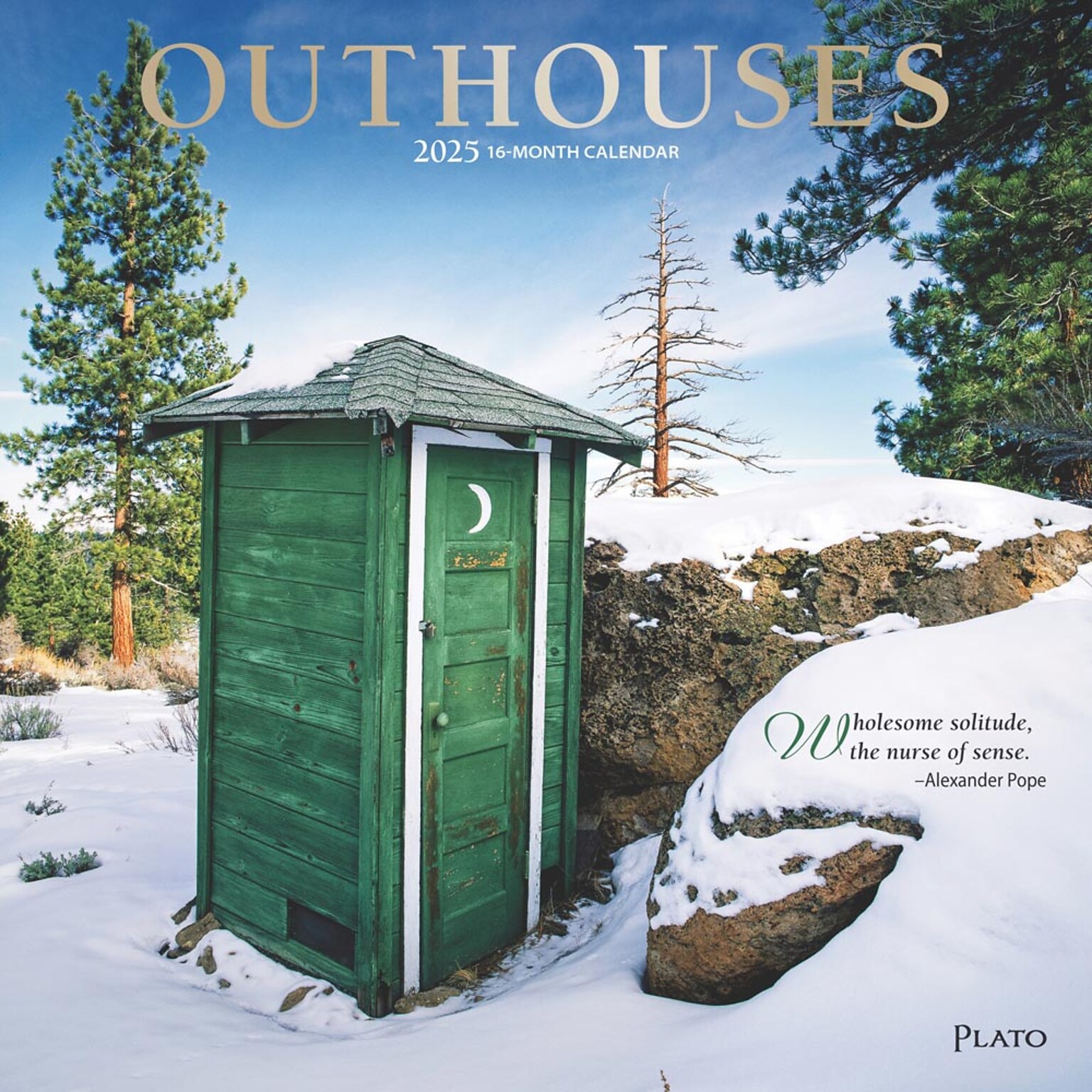 2025 Plato Outhouses 12 x 12 Monthly Wall Calendar (9781975478773)