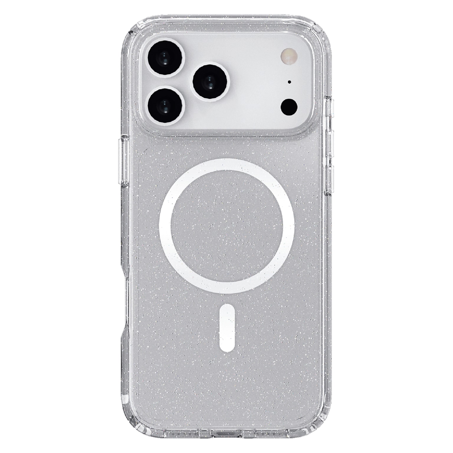 TUFF8 Glitz MagSafe Phone Case for iPhone 18 Pro Max, Shock Absorbing, Clear Glitter (T8GZ-IP1804)