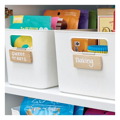 Bin Clip for Storage Bins and Baskets - Ideal for Kitchen, Bathroom, Closet, and Office Organization