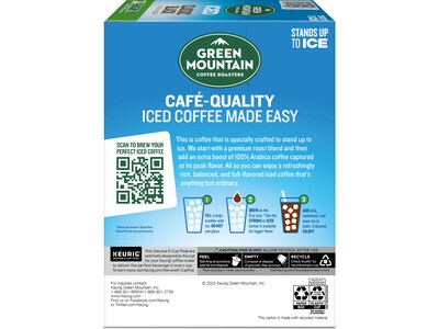 Green Mountain Coffee Roasters Classic Black Iced Coffee Keurig® K-Cup® Pods, Medium Roast, 24/Box (5000372042)
