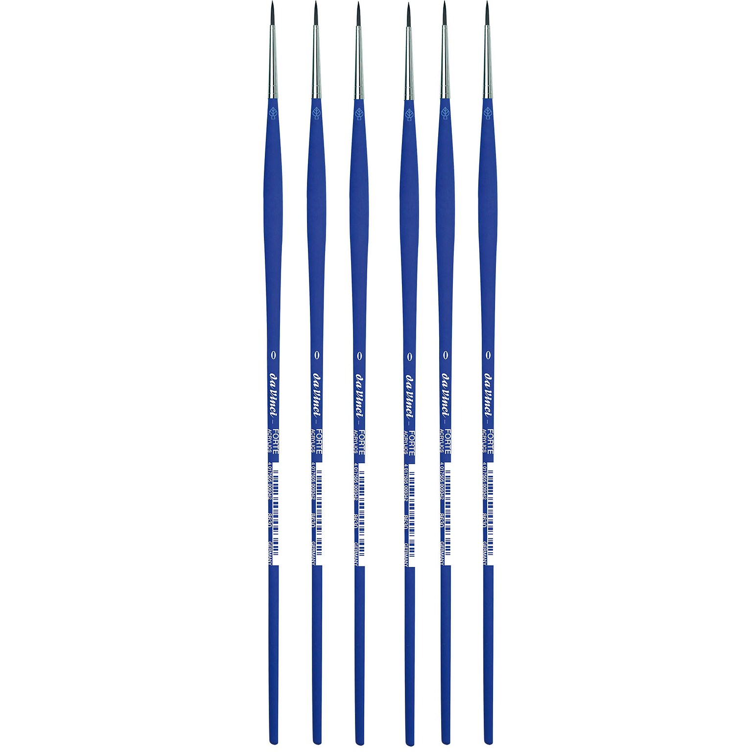 da Vinci FORTE-Acrylics Oil and Acrylic Synthetic Student Round Brush, 6 /Pack (DVXVA86300-6)