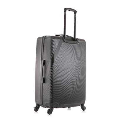 DUKAP Discovery 29.52" Hardside Suitcase, 4-Wheeled Spinner, TSA Checkpoint Friendly, Black (DKDIS00L-BLK)