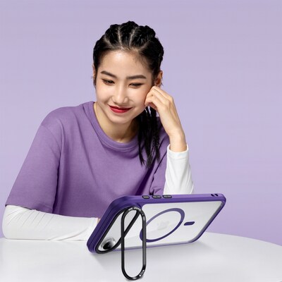 SaharaCase Raider Series MagSafe Compatible Phone Case for iPhone 17 Air, Shock Absorbing, Purple Orchid (CP00954)