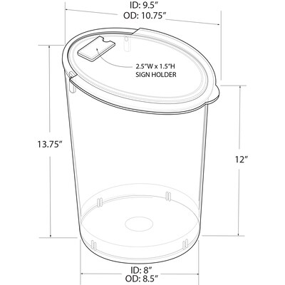 Azar PET Containers, Clear (400422)