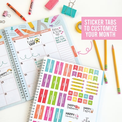 Hadley Designs Undated Colorful Teacher Planner and Lesson Plan Book, 8" x 10" (HDDX0042UWHX3)