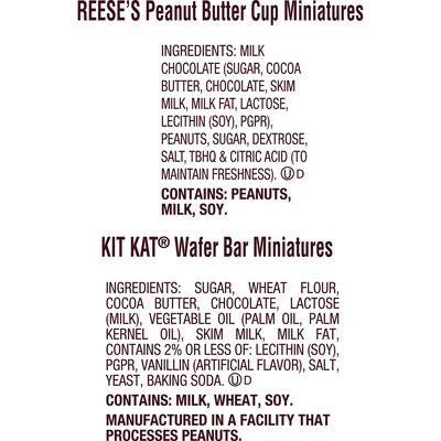 Hershey's Kit Kat & Reese's Miniatures Assorted Milk Chocolate Candy Party Pack, 24.8 oz. (HEC45728)