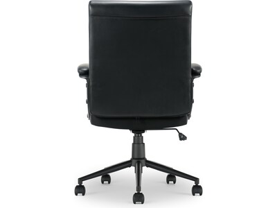 Click365 Transform 3.0 Ergonomic Bonded Leather Swivel Desk Chair, Black (CCHR10008B)