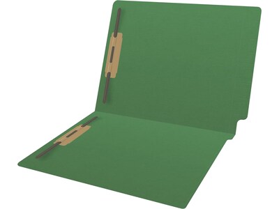 Medical Arts Press Reinforced End Tab File Folder, Straight Cut, Letter-Size, Green, 50/Box (S-01502-GRN)