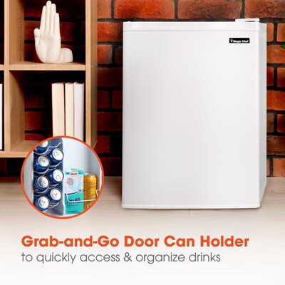 Magic Chef Reversible Door Refrigerator, 2.6 Cu. Ft., White (HMAR265WE)