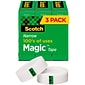 Scotch® Magic™ Invisible Tape, 1/2" x 36 yds., 3 Rolls/Pack (810H3)