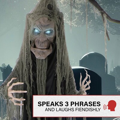 Haunted Hill Farm Life-size Poseable Talking Tree (HHTREE-1FLS)